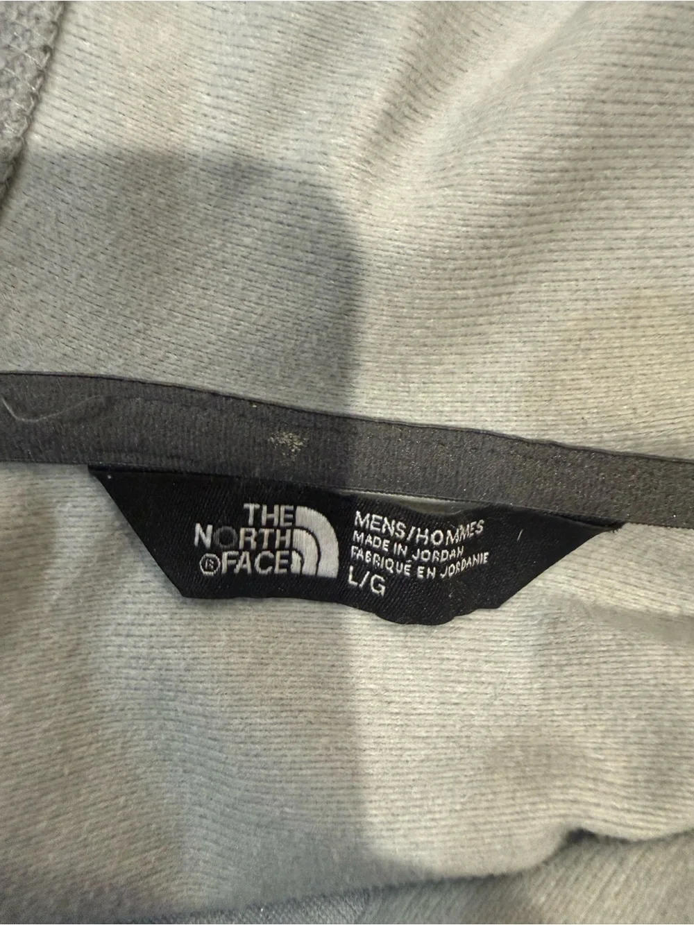 The North Face Men's Hooded Softshell Jacket - Light Gray / Black